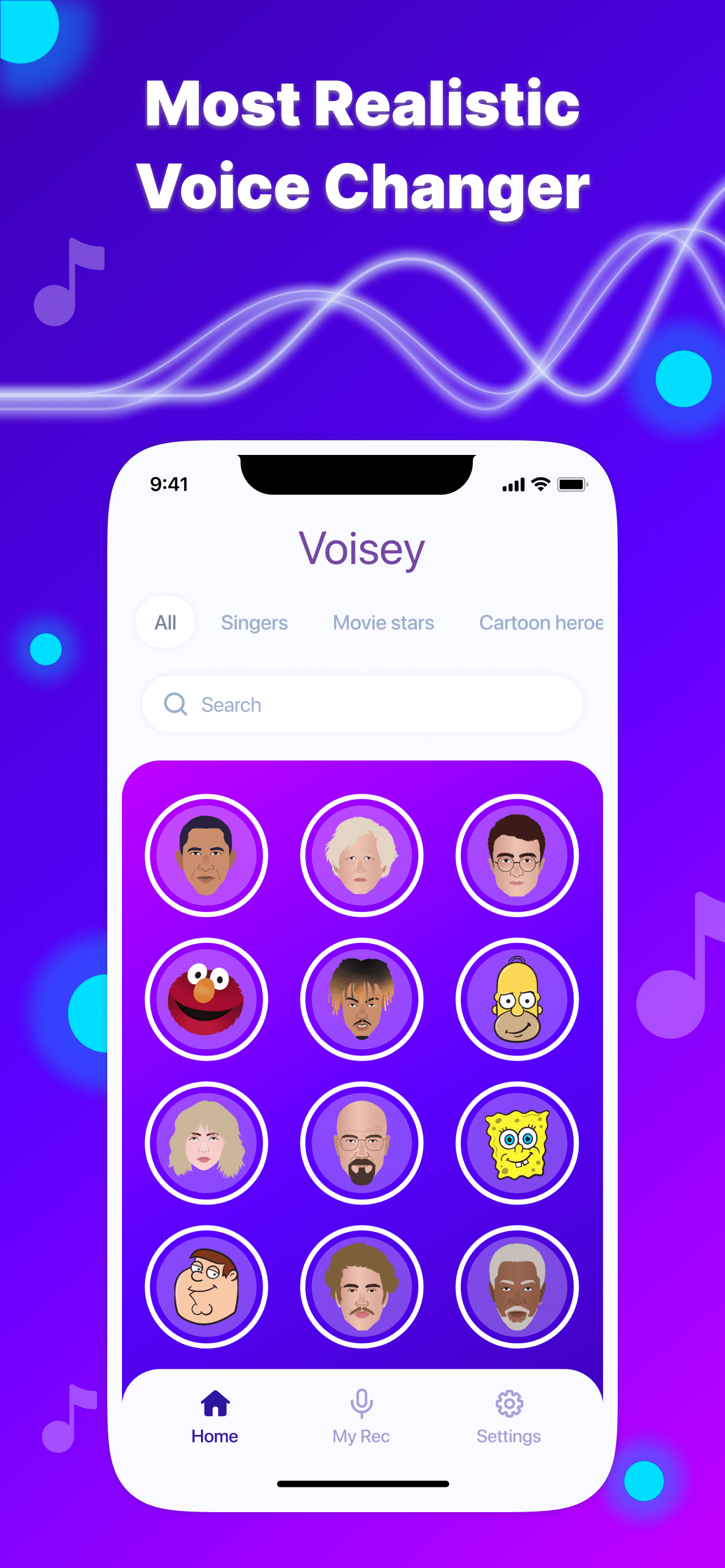 Voisey Celebrity Voice Changer