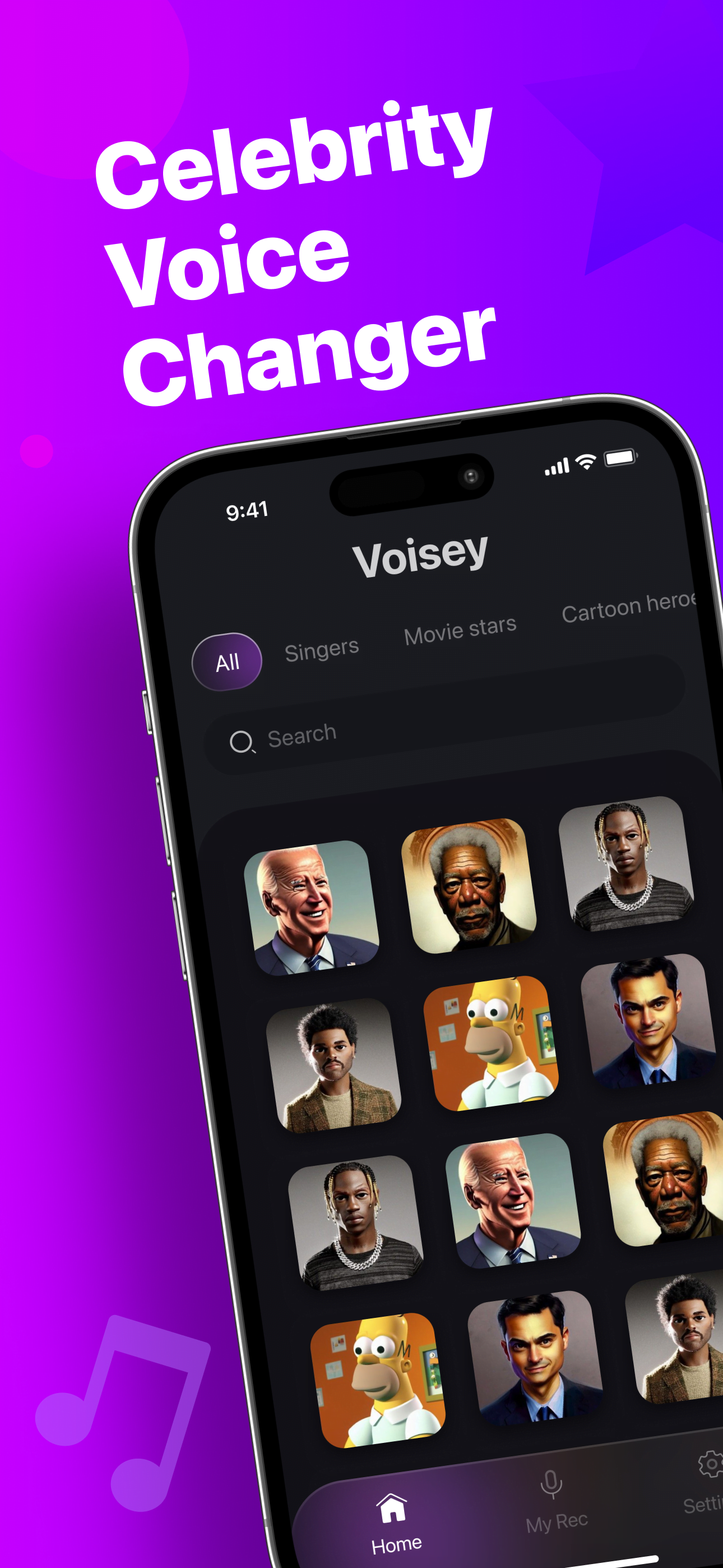 AI celebrity voices: text to speech and voice conversion